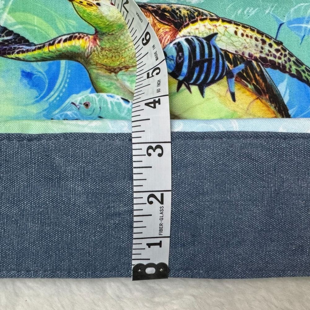 Guy Harvey Purse NWT Sea Turtle Fish Hobo Shoulder Bag Canvas Beach Tote - Picture 14 of 16